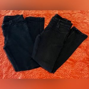 Lot of 2 ea. Kenneth Cole, Slim Fit Jeans, 32 x 30 in Black